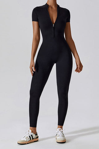 Zip Up Sleeved Bodysuit