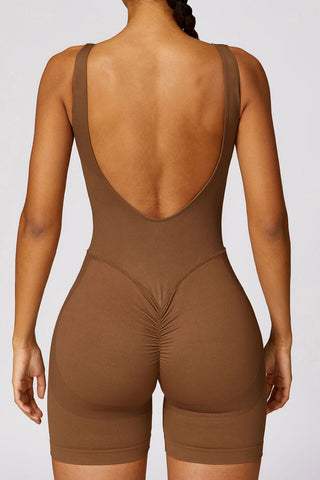 Seamless Open Back Jumpsuit