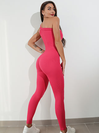 Single Strap Seamless Ribbed Jumpsuit