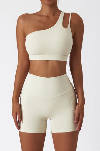 Asymmetric Strap Cutout Top