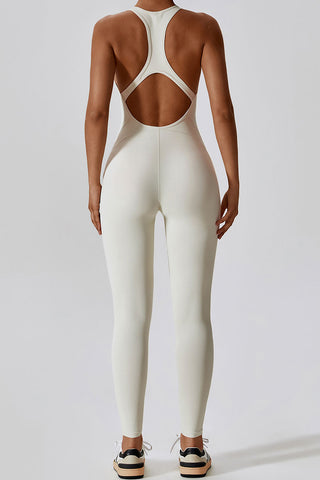 Back Cutout Elastic Bodysuit