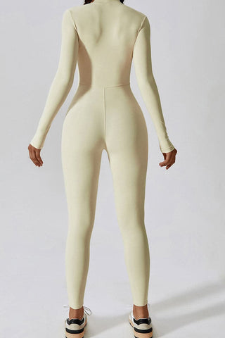 Zip Front Long Sleeve Bodysuit