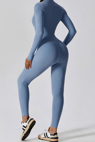 Zip Front Long Sleeve Bodysuit