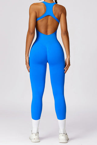 Seamless Back Cutout Jumpsuit