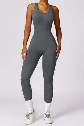 Seamless Back Cutout Jumpsuit