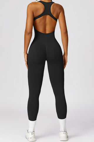 Seamless Back Cutout Jumpsuit