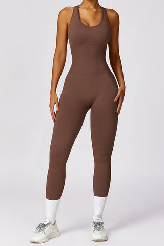 Seamless Back Cutout Jumpsuit