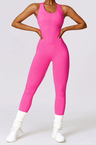 Seamless Back Cutout Jumpsuit