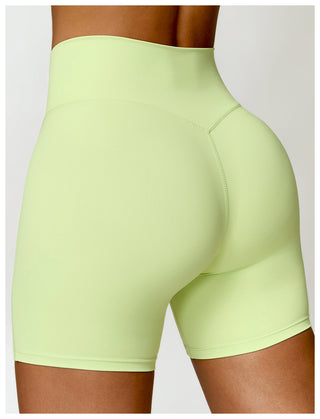 High Waist Breathable Fabric Shorts